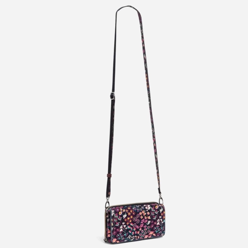 NWT Vera Bradley VBU RFID Compact Crossbody Bag in Petite Garden - Picture 3 of 14
